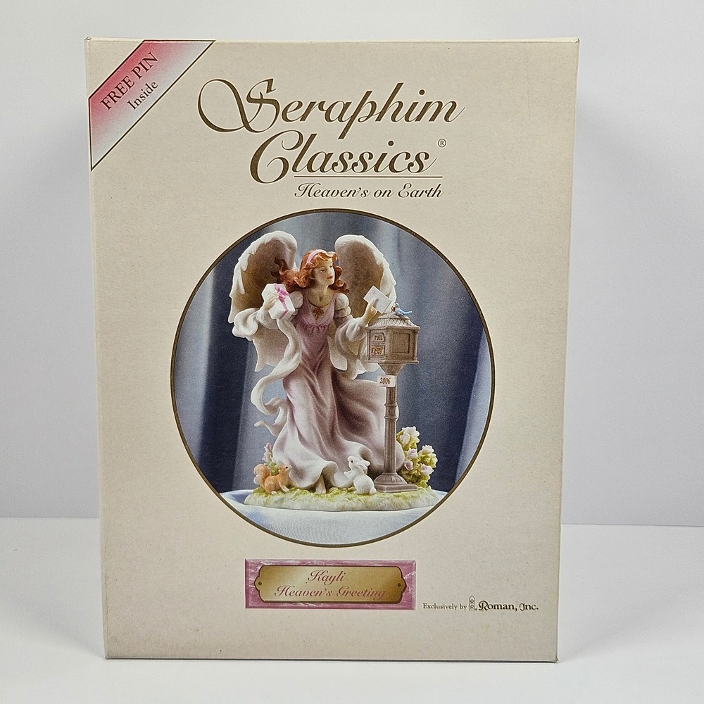 Seraphim Classics Kayli Heaven's Greeting Angel Figurine Roman Inc 78368 2006